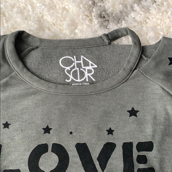 Chaser Love Stars Vented Raglan Top - Picture 4 of 8
